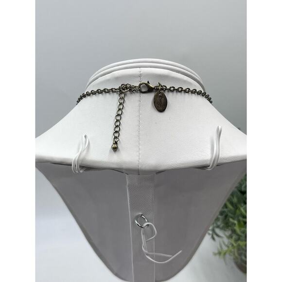 Vintage Berry Signed Brass Gold Copper Coin Disc Bib Necklace - Picture 8 of 10